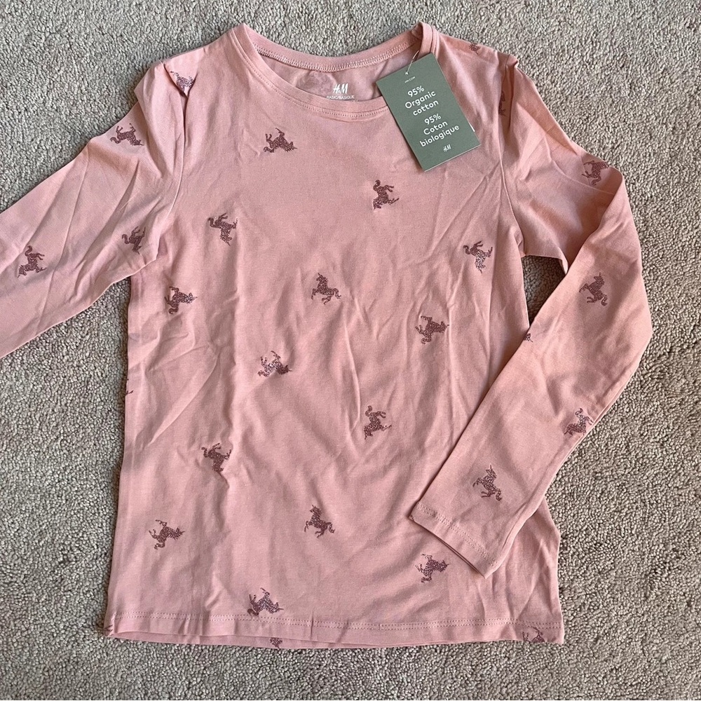 H&M Pink Long Sleeve Women's Top